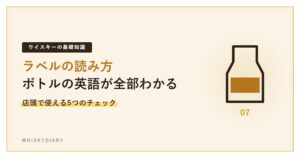 ウイスキーのラベルの読み方を解説する記事のアイキャッチ